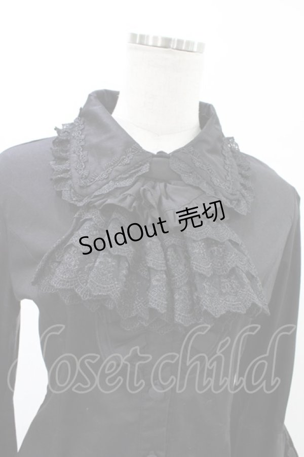 画像4: ATELIER PIERROT / -Blooming Rose- 姫袖ブラウス  ブラック H-26-02-02-1020-EL-BL-KB-ZH (4)
