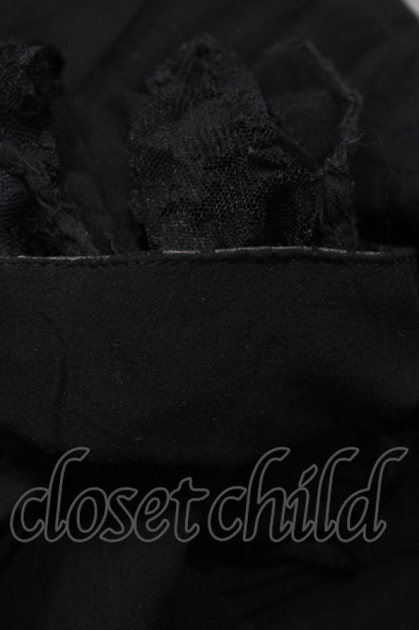 画像6: h.naoto Blood / ヨークレースダメージブラウス  ブラック H-26-02-02-1021-HN-BL-KB-ZH (6)