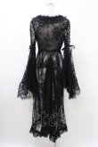 画像2: Triple fortune / レースオーバードレス  ブラック H-26-02-02-1022-EL-OP-KB-ZH (2)