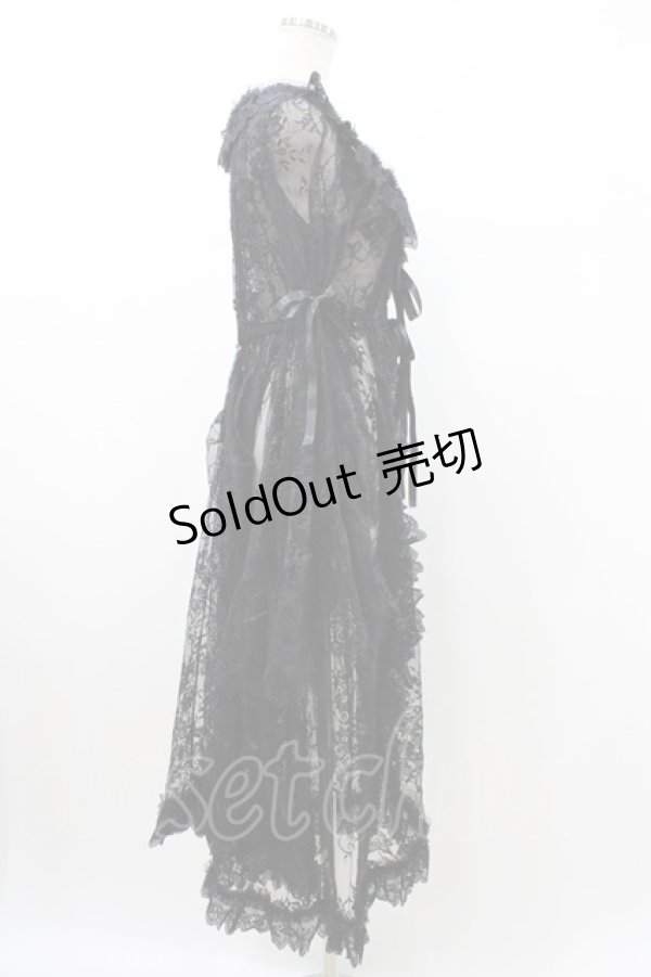 画像3: Triple fortune / レースオーバードレス  ブラック H-26-02-02-1022-EL-OP-KB-ZH (3)