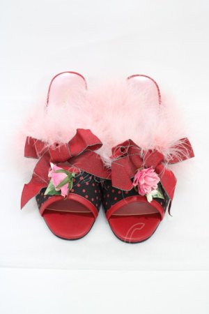 画像: MILK / ルームミュール L ブラックドット×レッド H-26-02-02-1003-ML-SH-KB-ZH