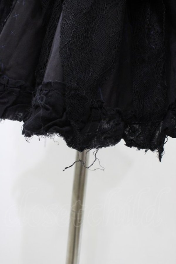 画像6: FRILL / ダメージレイヤードスカート  ブラック H-26-02-02-1025-HN-SK-KB-ZH (6)