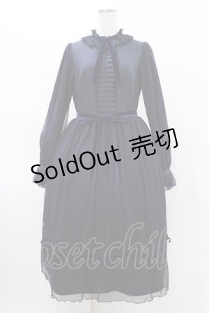画像: Melody BasKet / ご令嬢のチュールワンピース M ネイビー H-26-02-02-1027-LO-OP-KB-ZH