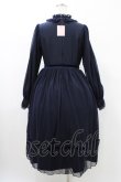 画像2: Melody BasKet / ご令嬢のチュールワンピース M ネイビー H-26-02-02-1027-LO-OP-KB-ZH (2)