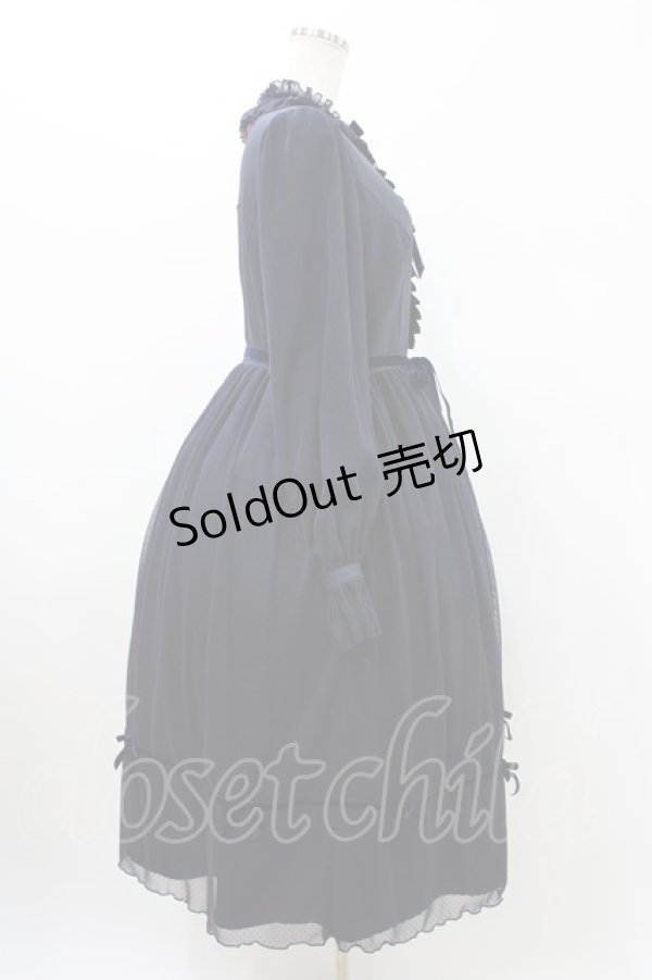 画像3: Melody BasKet / ご令嬢のチュールワンピース M ネイビー H-26-02-02-1027-LO-OP-KB-ZH (3)