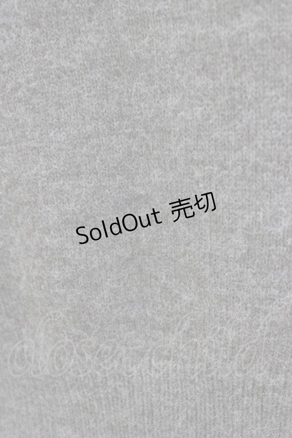 画像4: axes femme / ライン刺繍ニットプルオーバー Free グレー H-26-02-02-054-AX-TO-NS-ZH (4)