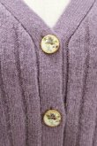 画像4: an another angelus / クレマチスプリント釦リブニットカーディガン Free LAVENDER H-26-02-02-057-CA-TO-NS-ZH (4)