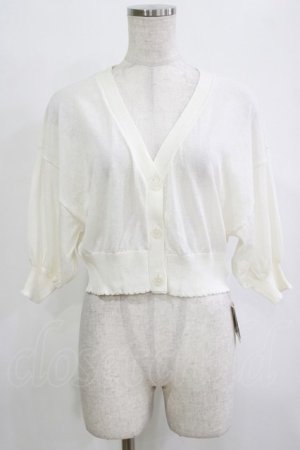 画像: F&A / レーシーカット釦ドルマンニットカーディガン Free OFF WHITE H-26-02-02-060-LO-TO-NS-ZH