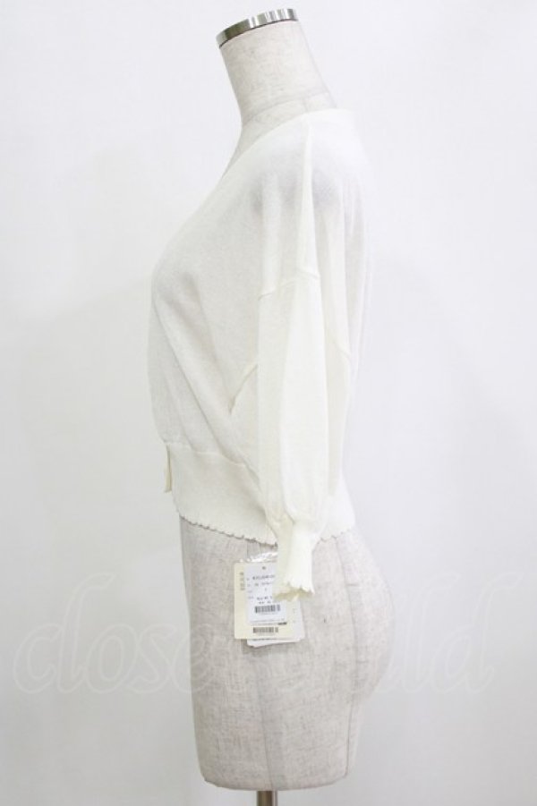 画像2: F&A / レーシーカット釦ドルマンニットカーディガン Free OFF WHITE H-26-02-02-060-LO-TO-NS-ZH (2)