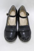 画像1: Fi.n.t / ストラップローファー S/22.5~23cm BLACK H-26-02-02-064-CA-SH-NS-ZH (1)