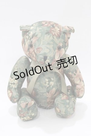 画像: F i.n.t / オリジナルテディベア  グリーン/ゴブラン H-26-02-02-069-CA-ZA-NS-ZH