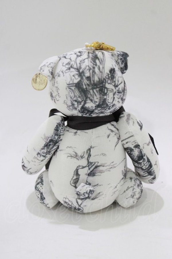 画像2: F i.n.t / オリジナルテディベアキーホルダー  オフ/ブラック H-26-02-02-074-CA-ZA-NS-ZH (2)