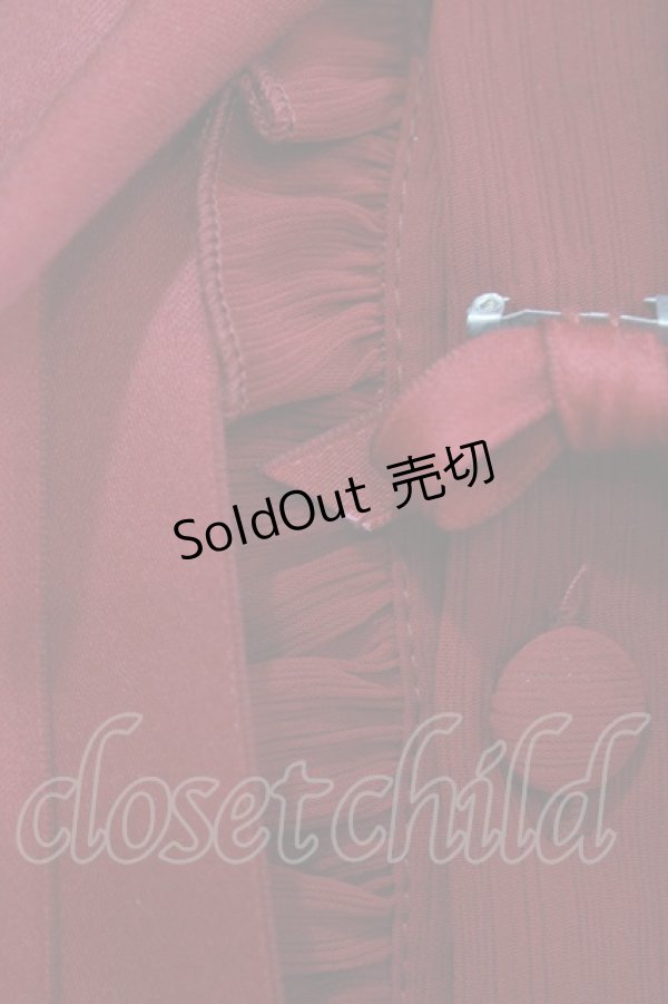 画像5: Dawn & Morning Dew（海外ロリータブランド） / フリルジャンパースカート L レッド H-26-02-02-005-PU-OP-NS-ZH (5)