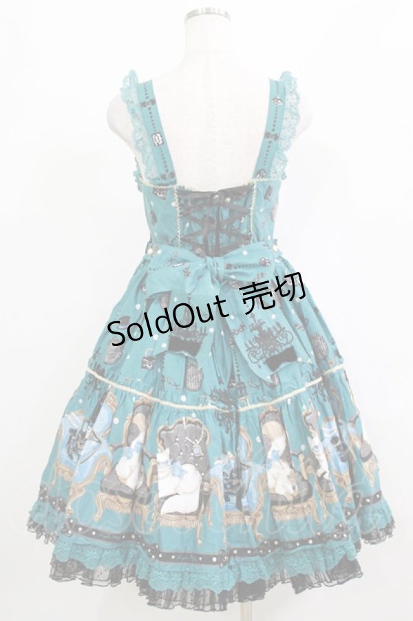 画像3: Angelic Pretty / Princess Catティアードジャンパースカート Free グリーン H-26-02-02-006-AP-OP-NS-ZH (3)