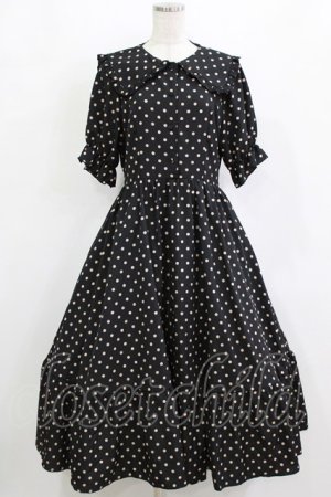 画像: m petit by misako / ナシジドットワンピース L ブラック H-26-02-02-007-LO-OP-NS-ZH