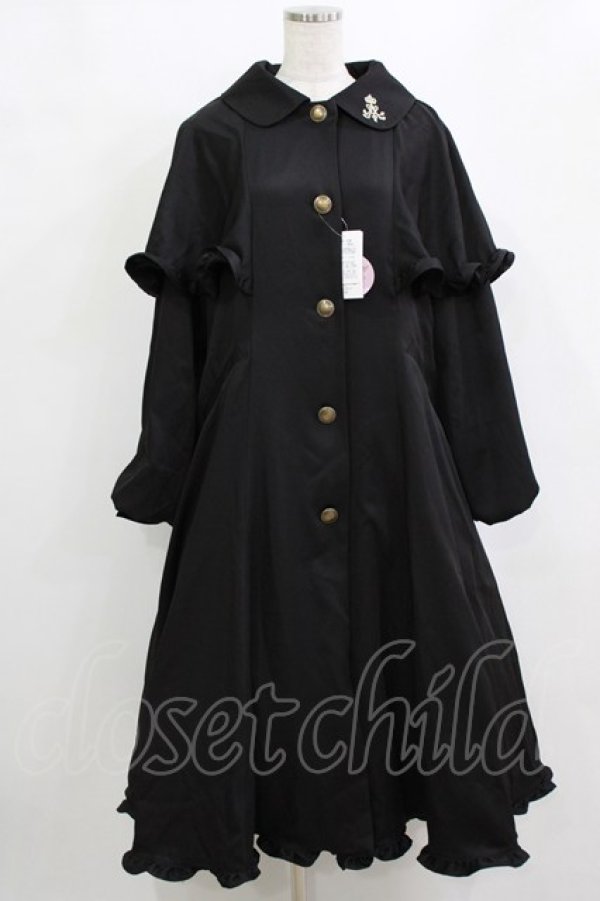 画像1: m petit by misako / TT*MSKケープコート LL ブラック H-26-02-02-011-LO-CO-NS-ZH (1)