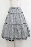 画像4: m petit by misako / NINA'S RVパニエスカート S ブラックギンガム/ブラック リバーリブル H-26-02-02-012-LO-SK-NS-ZH (4)