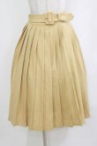 画像1: Fi.n.t / 太ベルト付きプリーツスカート Free YELLOW H-26-02-02-016-CA-SK-NS-ZH (1)