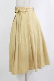 画像2: Fi.n.t / 太ベルト付きプリーツスカート Free YELLOW H-26-02-02-016-CA-SK-NS-ZH (2)