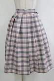 画像1: Fi.n.t / ベルト付きサマーチェックタックスカート Free LAV×WH H-26-02-02-017-CA-SK-NS-ZH (1)