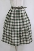 画像1: Fi.n.t / ベルト付きサマーチェックタックスカート Free GREEN×WH H-26-02-02-018-CA-SK-NS-ZH (1)