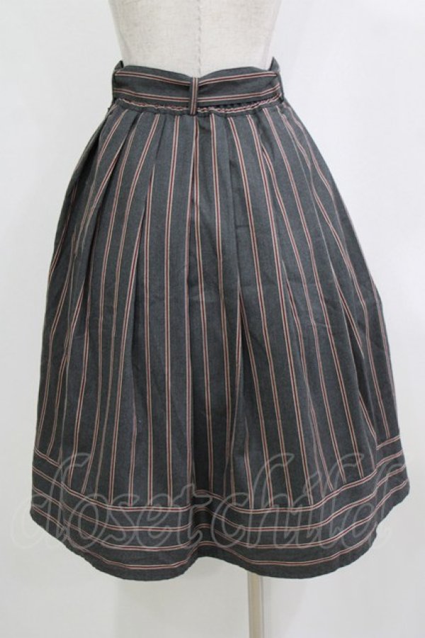 画像3: Fi.n.t / レジメストライプタックスカート Free GRAY H-26-02-02-020-CA-SK-NS-ZH (3)