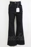 画像1: Fi.n.t / フレアーデニムパンツ M BLACK H-26-02-02-024-CA-PA-NS-ZH (1)