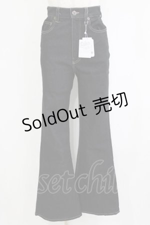 画像: Fi.n.t / フレアーデニムパンツ M BLACK H-26-02-02-024-CA-PA-NS-ZH