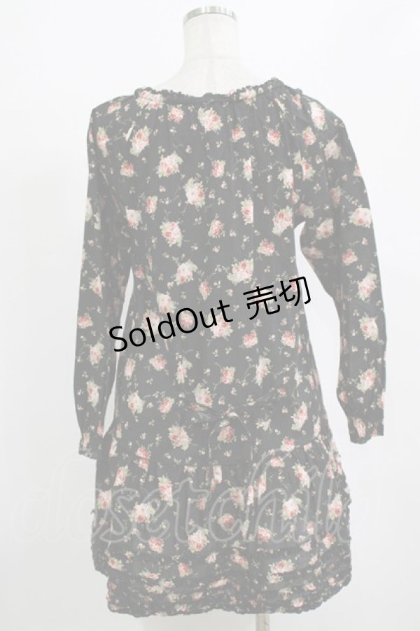 画像3: PINK HOUSE / 花柄ブラウスワンピース Free ブラック H-26-02-03-031-LO-BL-NS-ZH (3)