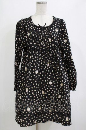 画像: PINK HOUSE / 花柄ワンピース Free ブラック H-26-02-03-032-LO-OP-NS-ZH