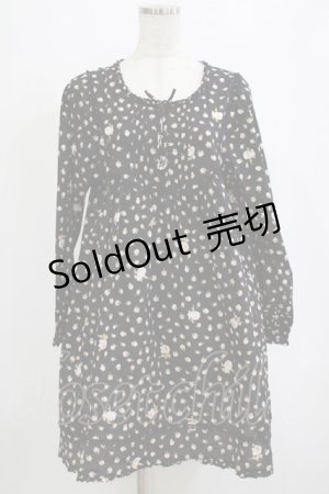 画像: PINK HOUSE / 花柄ワンピース Free ブラック H-26-02-03-032-LO-OP-NS-ZH