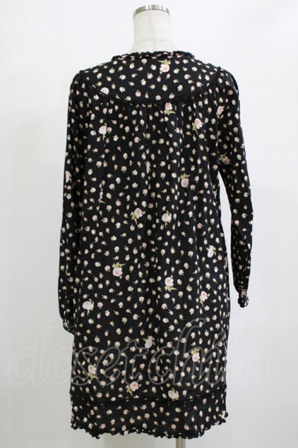 画像3: PINK HOUSE / 花柄ワンピース Free ブラック H-26-02-03-032-LO-OP-NS-ZH (3)