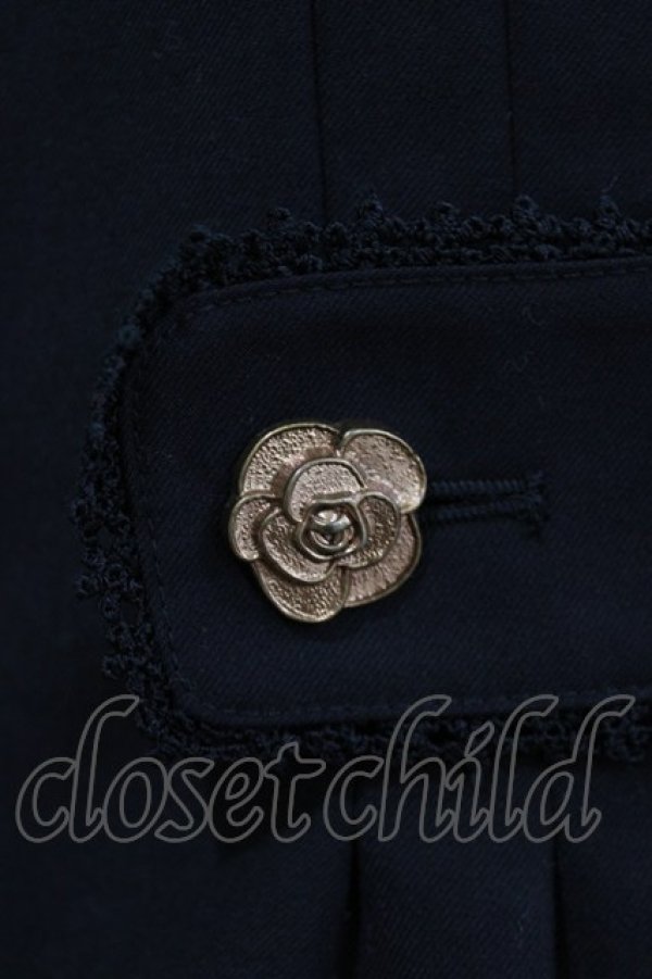 画像4: axes femme / リボンポケットジャケット L ブラック H-26-02-03-038-AX-JA-NS-ZH (4)