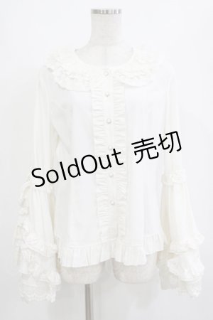 画像: 幽 巷（海外ロリータブランド） / 姫袖ブラウス XL オフ H-26-02-03-040-PU-BL-NS-ZH