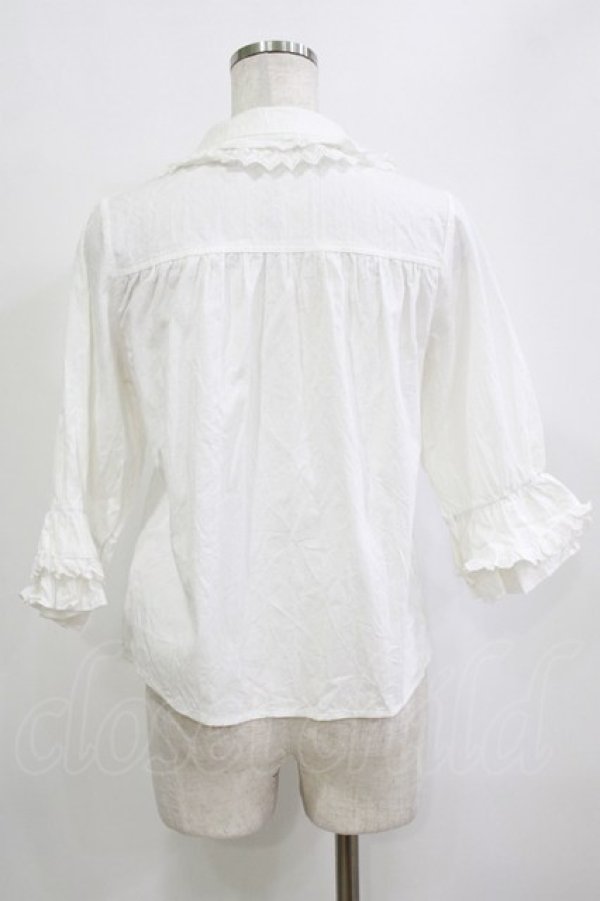 画像3: Mary Lolita（海外ロリータブランド） / ピンタックブラウス 表記なし オフ H-26-02-03-042-PU-BL-NS-ZH (3)