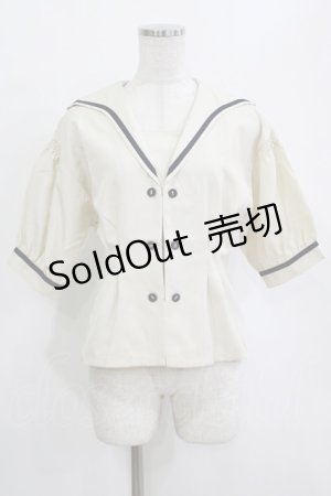 画像: an another angelus / ダブル釦セーラージャケット Free IVORY H-26-02-03-043-CA-BL-NS-ZH