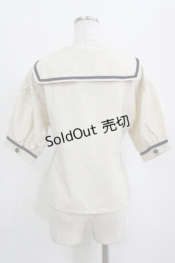 画像3: an another angelus / ダブル釦セーラージャケット Free IVORY H-26-02-03-043-CA-BL-NS-ZH (3)