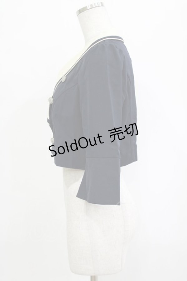 画像2: an another angelus / ショールカラーマリンジャケット Free NAVY H-26-02-03-044-CA-JA-NS-ZH (2)