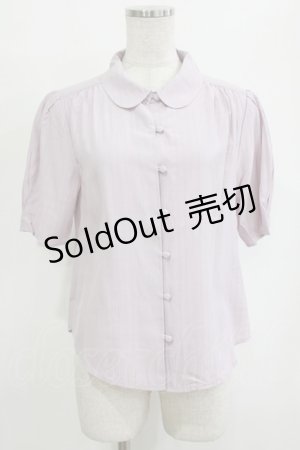 画像: an another angelus / ドビーストライプタックスリーブシャツブラウス Free LAVENDER H-26-02-03-045-CA-BL-NS-ZH