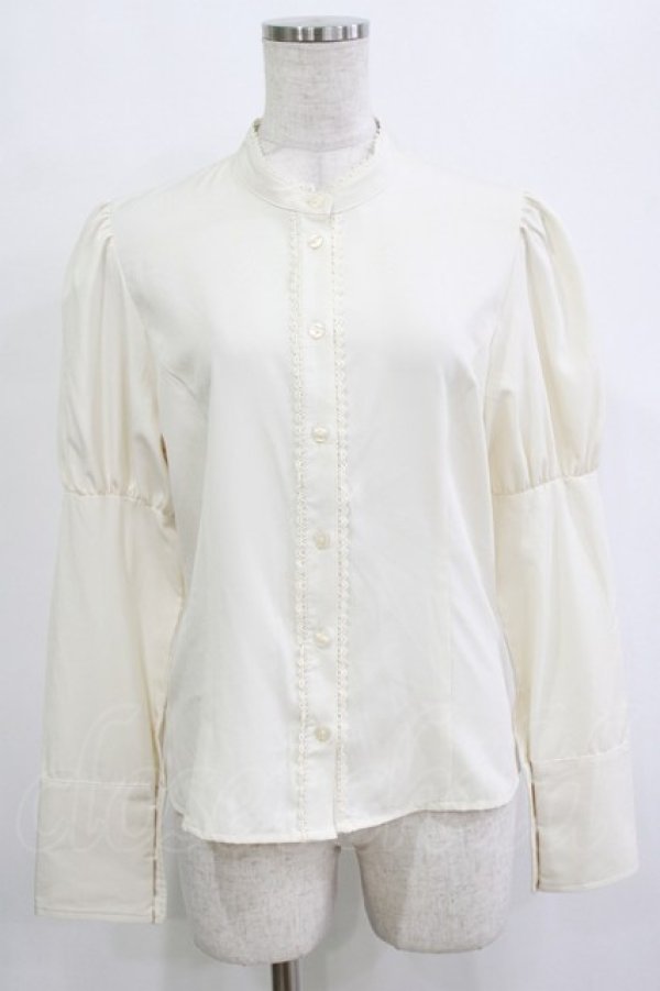 画像1: Kurumi Collaboration / KRデシンジゴスリブラウス M 生成り H-26-02-03-047-GO-BL-NS-ZH (1)