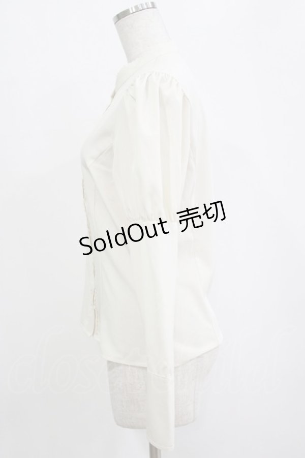 画像2: Kurumi Collaboration / KRデシンジゴスリブラウス M 生成り H-26-02-03-047-GO-BL-NS-ZH (2)