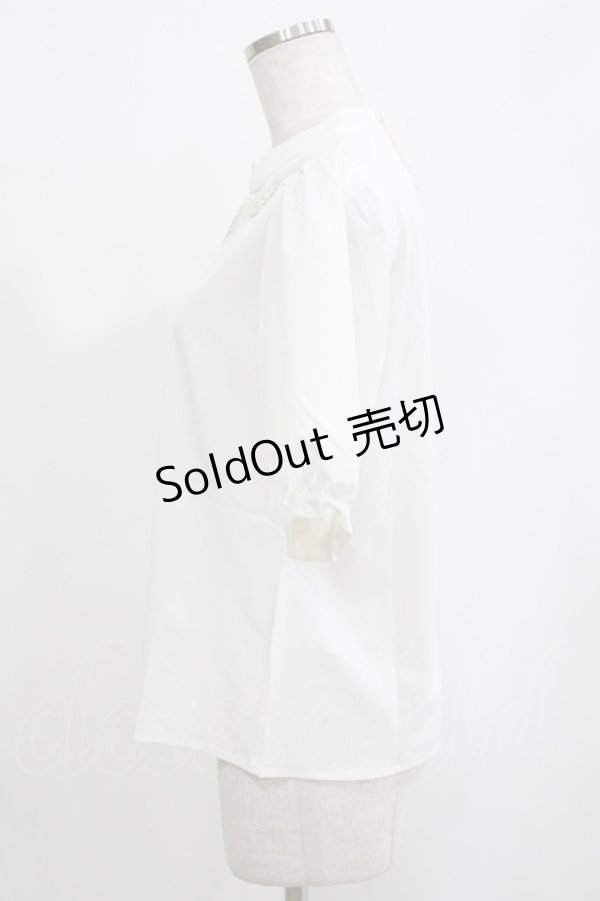 画像2: an another angelus / ヨークカットワーク刺繍ブラウス Free OFFWHITE H-26-02-03-050-CA-BL-NS-ZH (2)