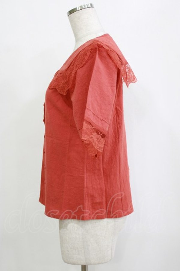 画像2: an another angelus / レース使いスクエアカラーブラウス Free RENGA H-26-02-03-054-CA-BL-NS-ZH (2)