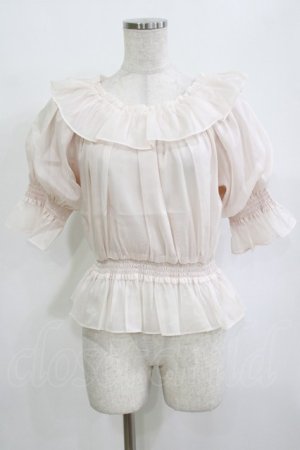 画像: F&A / シアーオフショルフリルプルオーバーブラウス Free LIGHT PINK H-26-02-03-055-LO-BL-NS-ZH