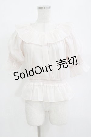 画像: F&A / シアーオフショルフリルプルオーバーブラウス Free LIGHT PINK H-26-02-03-055-LO-BL-NS-ZH