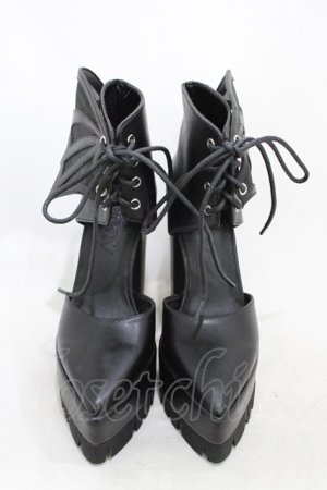 画像: WIDOW / Midnight Calling Bat Wing Heels 5M(約22.5~23cm) ブラック H-26-02-03-1001-PU-SH-KB-ZH