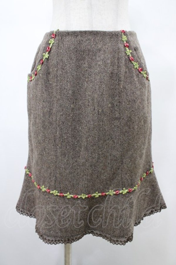 画像3: MILK / フラワーレースウールSET  チャコール H-26-02-03-1031-ML-OP-KB-ZH (3)