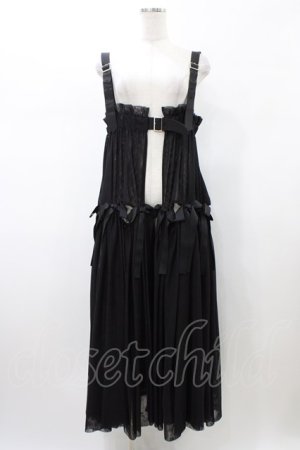 画像: Candy Stripper / FULL OF RIBBON HARNESS TULLE SKIRT  ブラック H-26-02-03-1032-PU-OP-KB-ZH