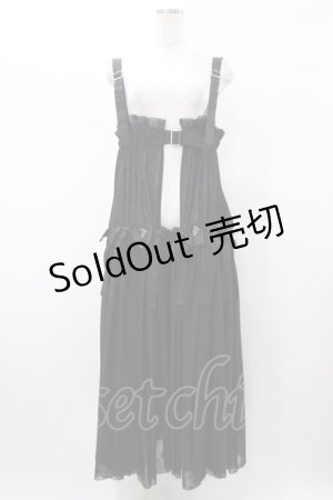 画像: Candy Stripper / FULL OF RIBBON HARNESS TULLE SKIRT  ブラック H-26-02-03-1032-PU-OP-KB-ZH