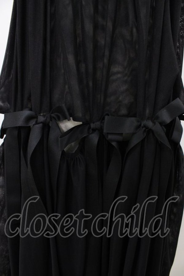 画像3: Candy Stripper / FULL OF RIBBON HARNESS TULLE SKIRT  ブラック H-26-02-03-1032-PU-OP-KB-ZH (3)